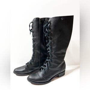 Carmen Steffens Brazilian Designer Lace Up Leather Boots, NWOT, NWOB